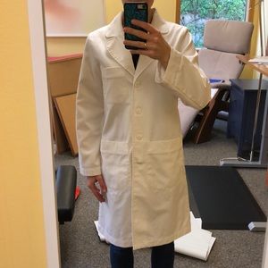 NWOT Medelita Callia white lab coat